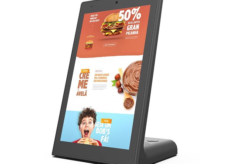Signage vertical de Android 8,1 Digital com o tela táctil de 8 polegadas